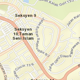 Shah Alam Street Map