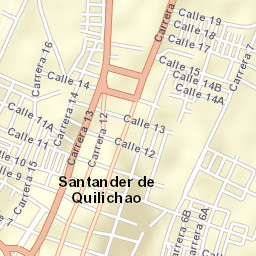 Santander de Quilichao Street Map