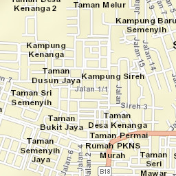 Semenyih Street Map