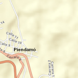 Piendamo Street Map