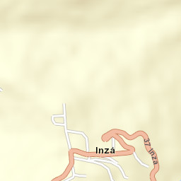 Inzá Street Map