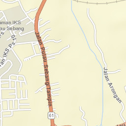 Pulau Sebang Street Map