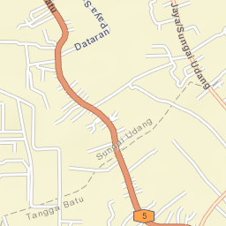 Sungai Udang Street Map