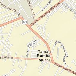 Bukit Rambai Street Map