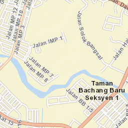 Batu Berendam Street Map