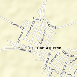 San Agustín Street Map