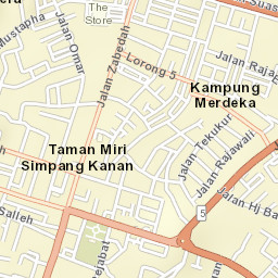 Batu Pahat Street Map