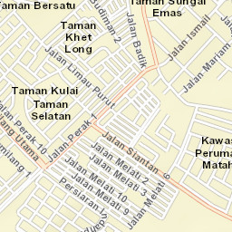 Daerah Johor Baharu Street Map