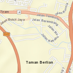 Ulu Tiram Street Map