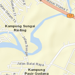 Kampung Pasir Gudang Baru Street Map