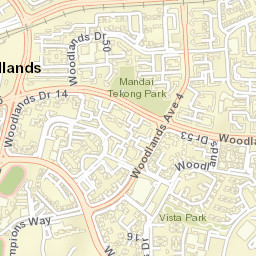 Woodlands Street Map