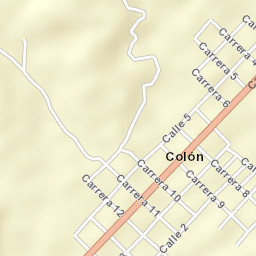 Colón Street Map