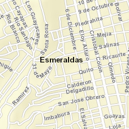 Esmeraldas Street Map