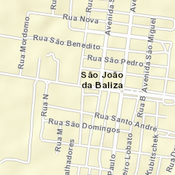 São João da Baliza Street Map