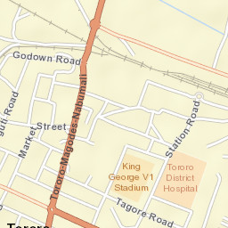 Tororo Street Map