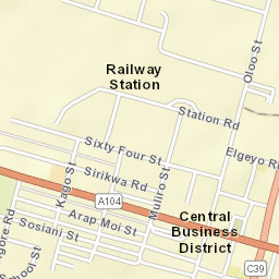 Eldoret Street Map