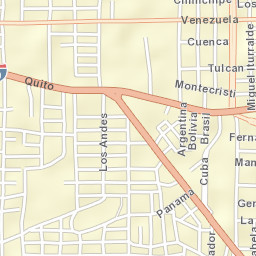 Nueva Loja Street Map