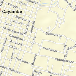 Cayambe Street Map