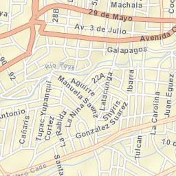 Santo Domingo de los Colorados Street Map