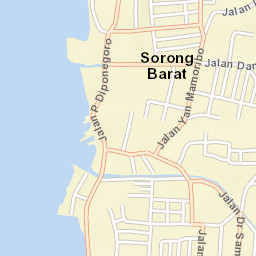 Kota Sorong Street Map