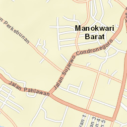 Manokwari Street Map