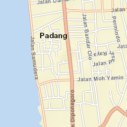 Padang Street Map