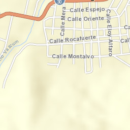 Baños Street Map