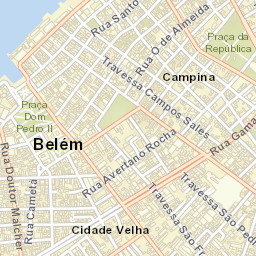 Belém Street Map
