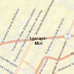 Igarapé Miri Street Map
