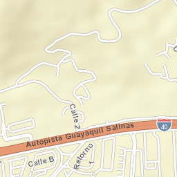 Santa Lucía Street Map