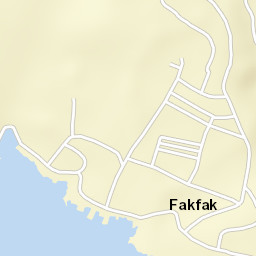Kabupaten Fakfak Street Map