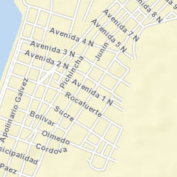 Puerto Bolívar Street Map