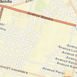 Bandundu Street Map