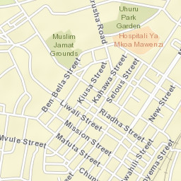 Moshi Street Map