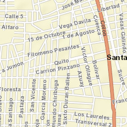 Santa Rosa Street Map