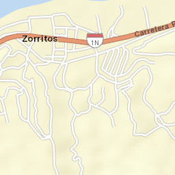 Zorritos Street Map