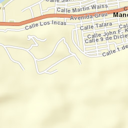 Máncora Street Map