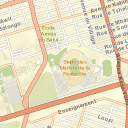 Kinshasa Street Map