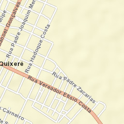 Quixeré Street Map