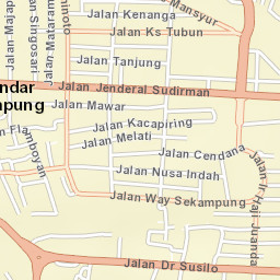 Bandar Lampung Street Map