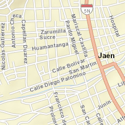 Jaén Street Map