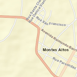 Montes Altos Street Map