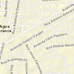 Água Branca Street Map