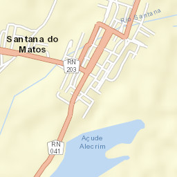 Santana do Matos Street Map