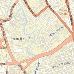 Kota Administrasi Jakarta Pusat Street Map