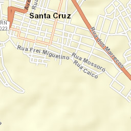 Santa Cruz Street Map