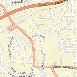 Kota Tangerang Selatan Street Map