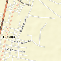 Túcume Street Map