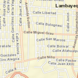 Lambayeque Street Map