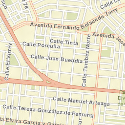 Provincia de Chiclayo Street Map